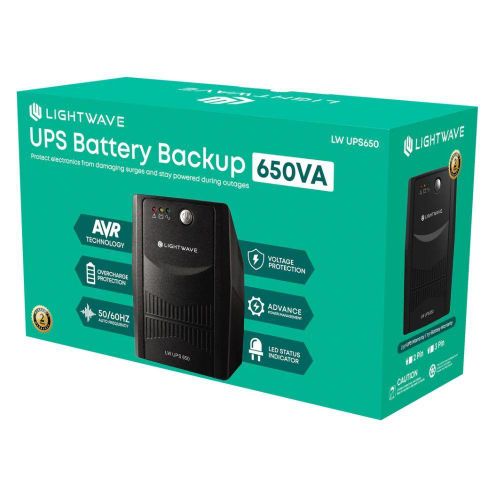lightwave 650 Lightwave UPS 650VA 360W AVR Power Backup| NeoTech ICT Hub - Image 1