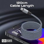 Promate Springy Magnetic USB-C Cable 60W 1.2m | Self-Organizing | NeoTech ICT Hub - Image 2