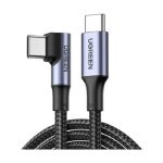 UGREEN USB-C to USB-C PD 5A 90° Cable 1m | Fast Charging | Black | NeoTech ICT Hub