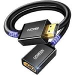 UGREEN HDMI 4K Cable Male to Female 1M | High-Speed HDMI Extension Cable | Black | NeoTech ICT Hub - Image 2