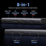 UGREEN CM639 8-in-1 USB-C Hub | USB-A, 4K HDMI, DP & PD | NeoTech ICT Hub