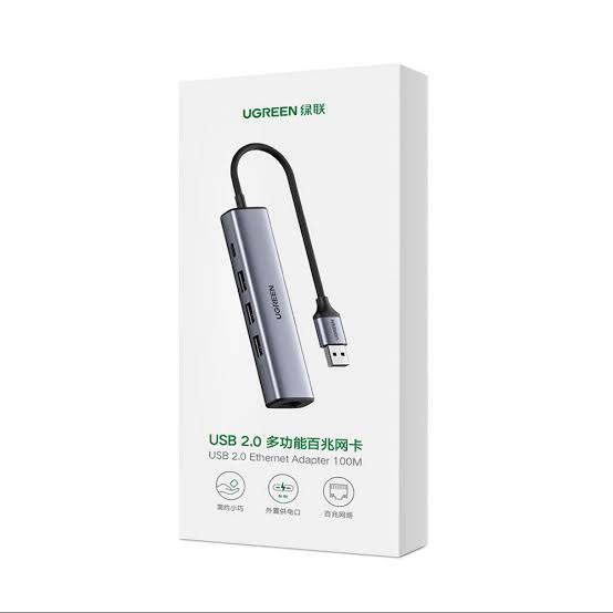 Ugreen RJ45 2 UGREEN USB 3.0 Hub | 3× USB 3.0 + Gigabit RJ45 Ethernet | Type-C Power | NeoTech ICT Hub - Image 1